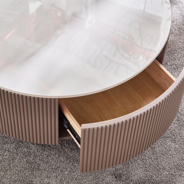 طقم طاولات الحجر الملبد قطعتين - أكرا