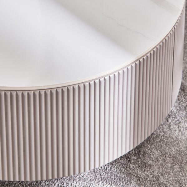 طقم طاولات قهوة من الحجر الملبد قطعتين من أكرا