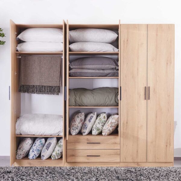 دولاب ملابس -6 أبواب بمرآة من أوربان