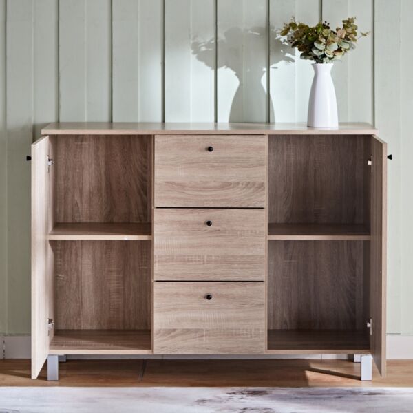 وحدة جانبية بابين و3 أدراج من إدموند