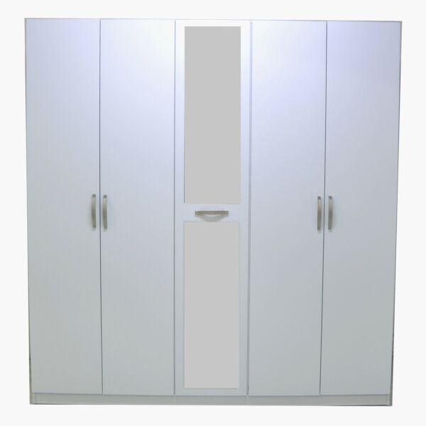 دولاب ملابس بمرآة و5 أبواب من كولتورب بلس