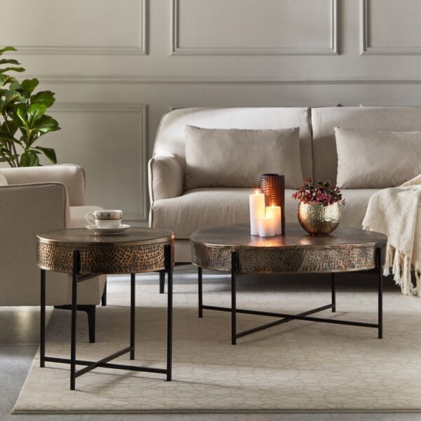 طاولة قهوة مطروقة ميناجيري