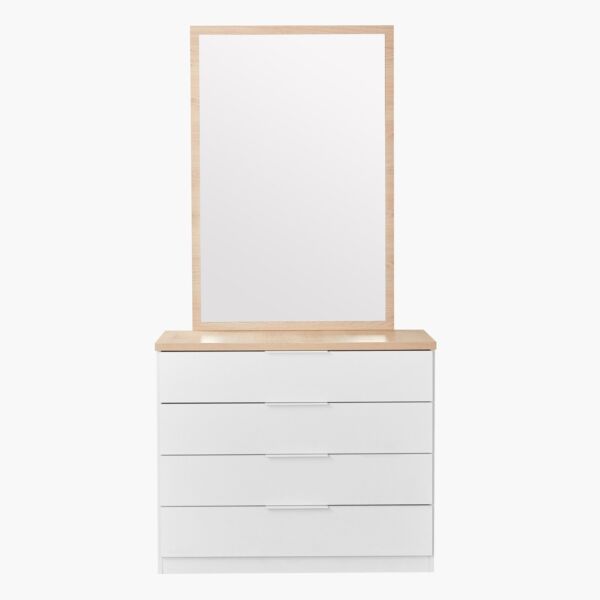 طاولة تزيين رئيسية 4 أدراج دون مرآة - ميلان