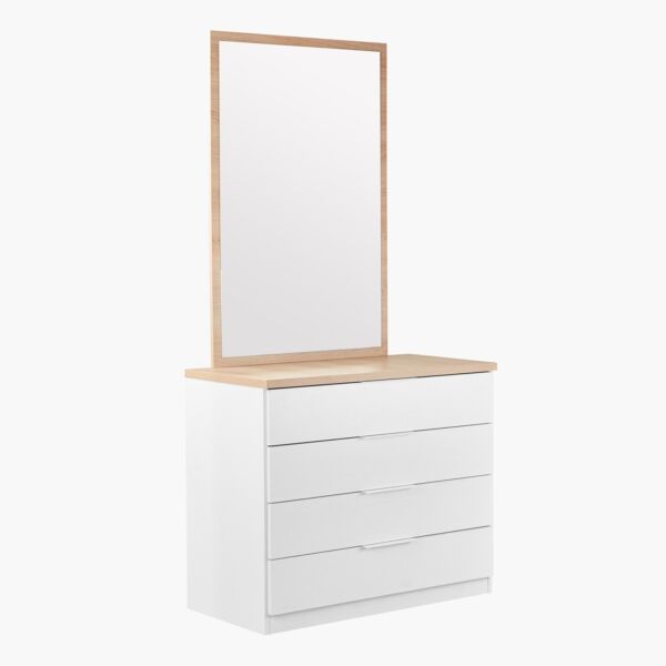 طاولة تزيين رئيسية 4 أدراج دون مرآة - ميلان