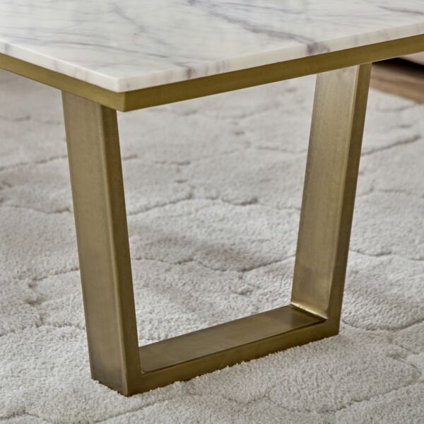 طاولة قهوة بسطح رخام سيلفرادول