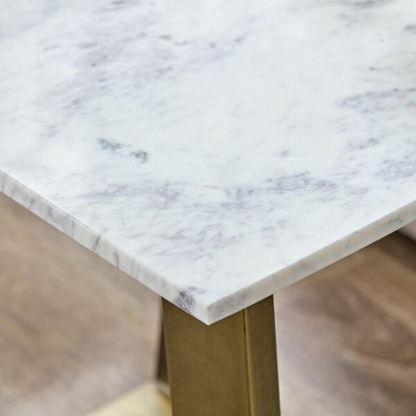 طاولة جانبية بسطح رخام من سيلفرادو