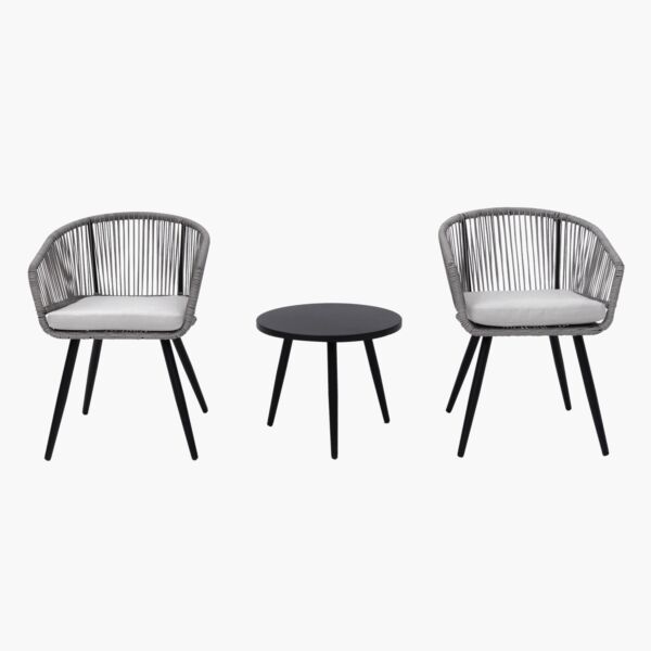 طقم شرفة مقعدين مع وسائد للمساحات الخارجية من فريسكا كول