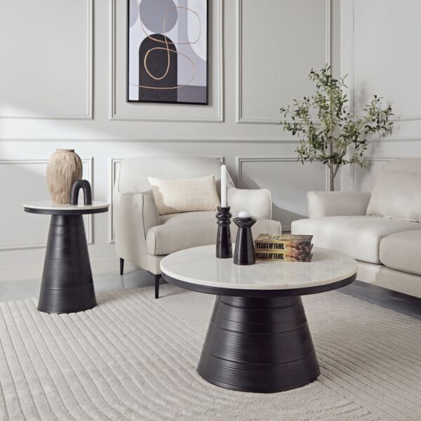 طاولة جانبية مضلع بيانكا من إدوين