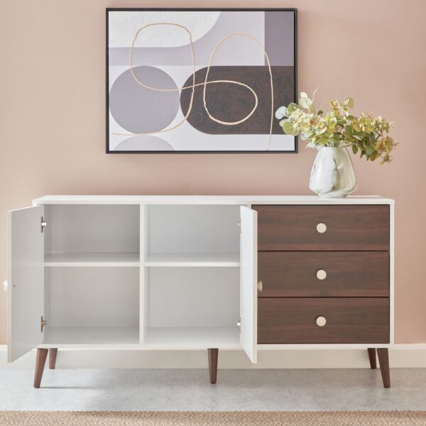 خزانة جانبية بـ3 أدراج وبابين من ناتاليا إن إكس تي