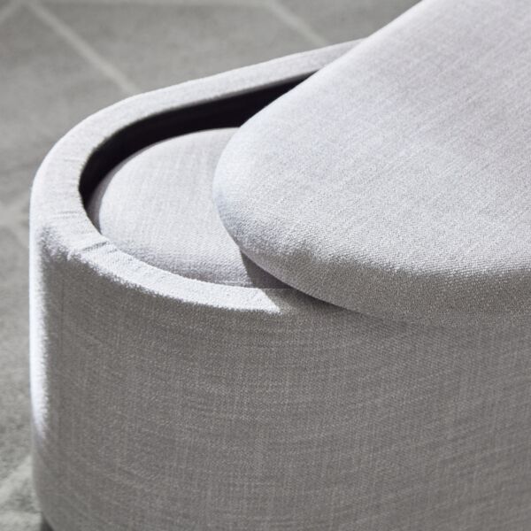 طقم مقعد ومسند قدم بمساحة تخزين من إيفلين