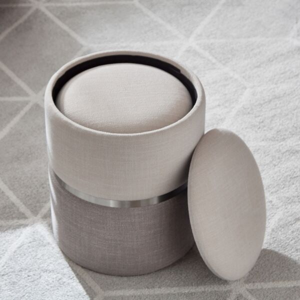 طقم مقعد ومسند قدم بمساحة تخزين قطعتين من كلوديا