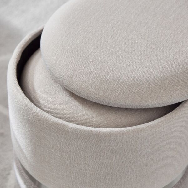 طقم مقعد ومسند قدم بمساحة تخزين قطعتين من كلوديا