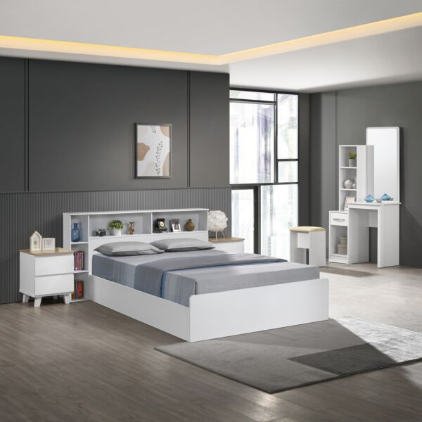 سرير كينج مع مساحة تخزين جانبية 180x200 سم - كالتورب شيلفا