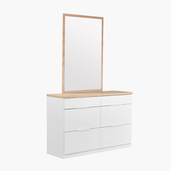 طاولة تزيين رئيسية دون مرآة - 6 أدراج - ميلان