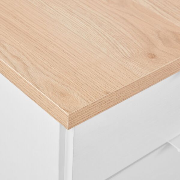 طاولة تزيين رئيسية دون مرآة - 6 أدراج - ميلان