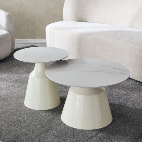 طاولة قهوة بولاريس قطعتين