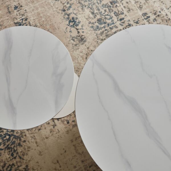 طقم طاولات قهوة من الحجر الملبد قطعتين من ستارك