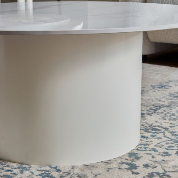 طقم طاولات قهوة من الحجر الملبد قطعتين من ستارك