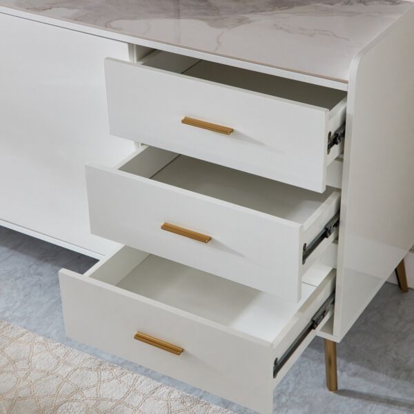 خزانة جانبية بسطح من الحجر الملبد من بيريل