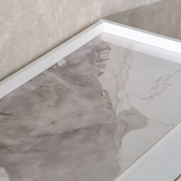 طاولة تلفزيون 2 متر من الحجر الملبد للأجهزة حتى 75 بوصة من بيرل