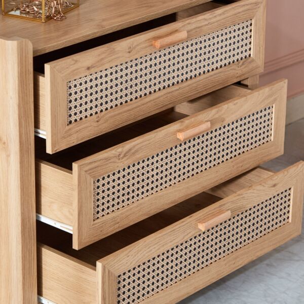 طاولة تزيين صغيرة بـ3 أدراج بدون مرآة - چاڤا