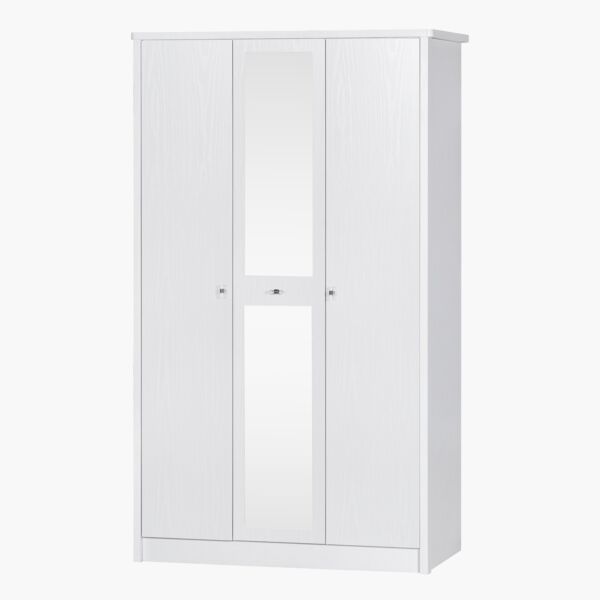 خزانة ملابس 3 أبواب مع مرآة من كورنيل