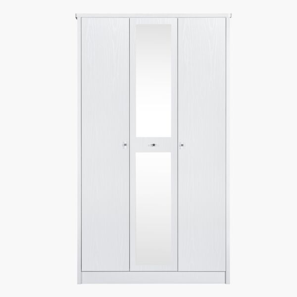 خزانة ملابس 3 أبواب مع مرآة من كورنيل