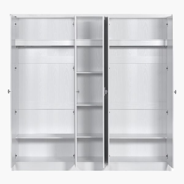 دولاب ملابس 5 أبواب مع مرآة - كورنيل