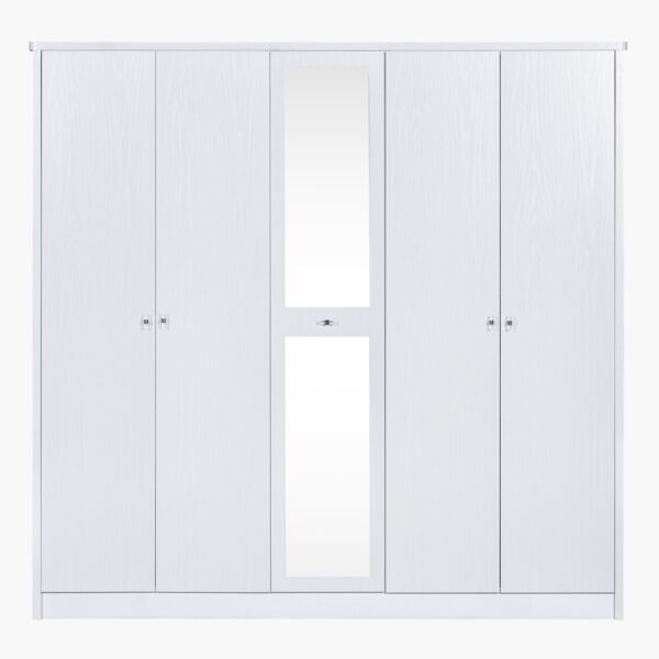 دولاب ملابس 5 أبواب مع مرآة - كورنيل