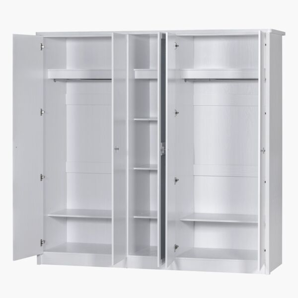 دولاب ملابس 5 أبواب مع مرآة - كورنيل