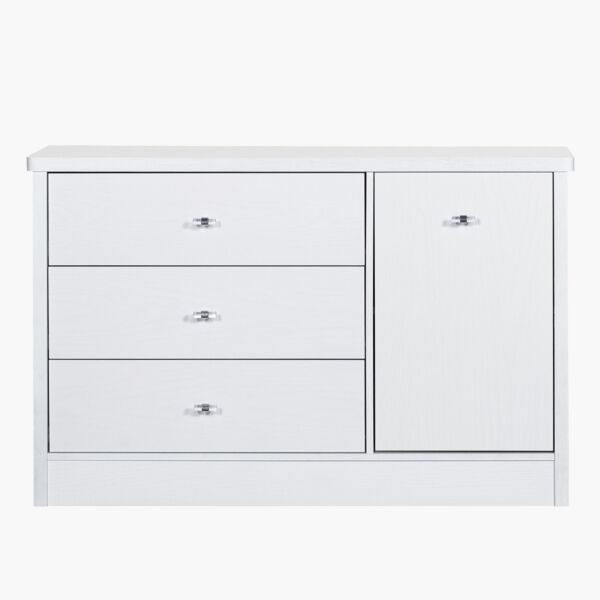 طاولة تزيين ماستر بباب واحد مع 3 أدراج من كورنيل