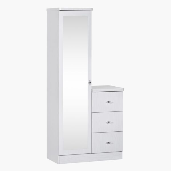 طاولة تزيين طويلة 3 أدراج مع مرآة من كورنيل