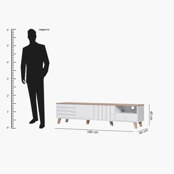 طاولة تلفزيون 180 سم 70 بوصة إلسا