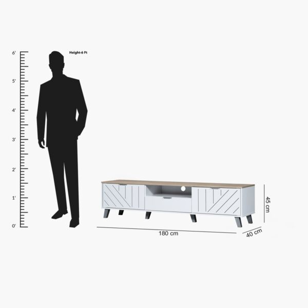 طاولة تلفزيون للأجهزة حتى 75 بوصة من كولتروب نيكسا