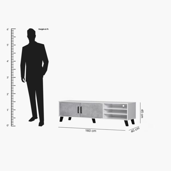 طاولة تلفزيون للأجهزة حتى 70 بوصة من باتارا جو