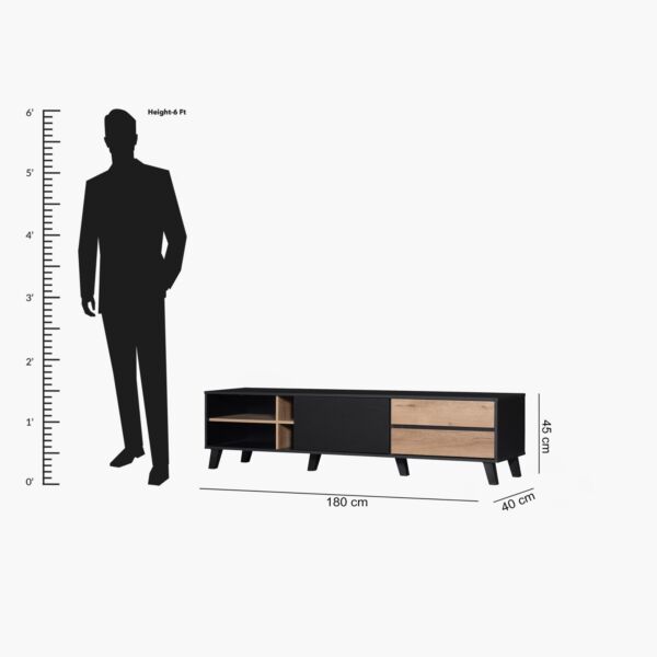 طاولة تلفزيون180سم للأجهزة حتى 75 بوصة من إيدا