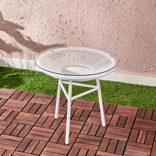 طقم للجلسات الخارجية طاولة وكرسي من كيب - طقم 3 قطع