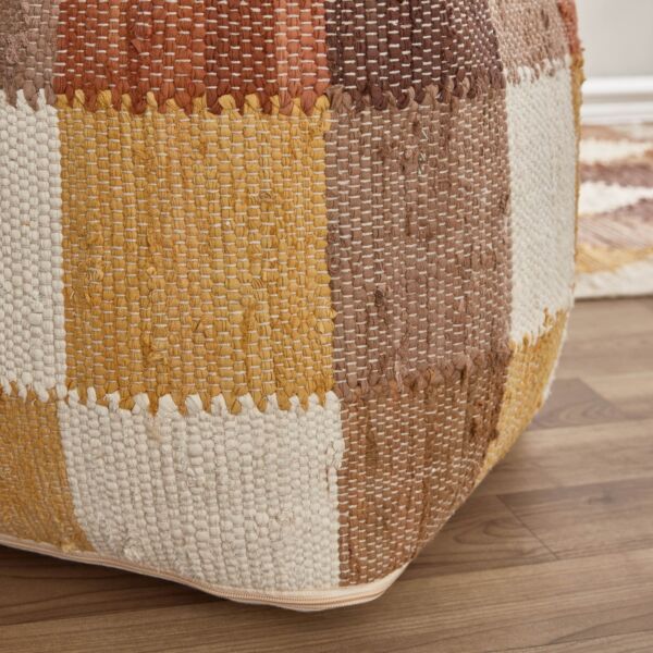 مقعد ومسند قطن معاد تدويره من بليس 40x40x40 سم