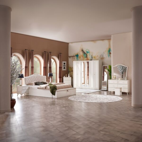 مرآة بحامل أرضية - إليزابيث