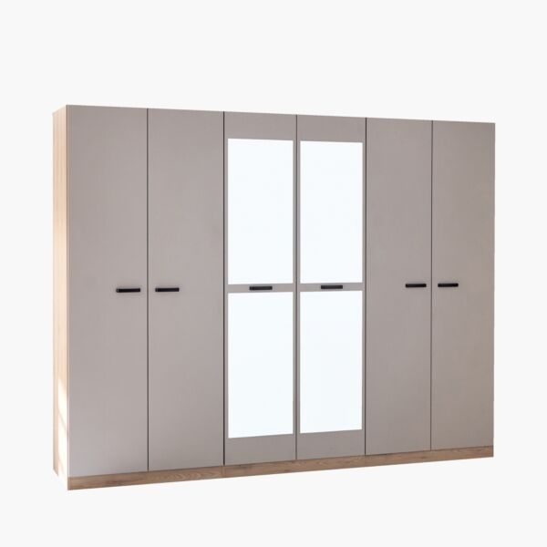 دولاب ملابس 6 أبواب مع مرآة من مدريد