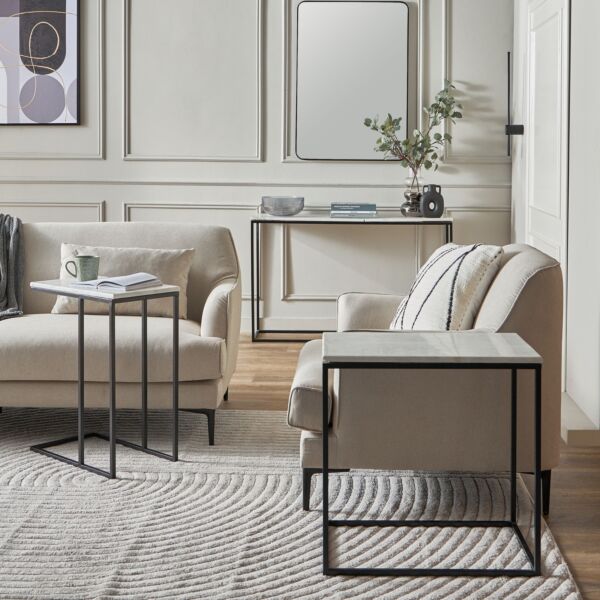 طاولة خدمة بسطح رخامي من تورين