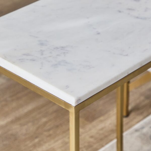 طاولةجانبية بسطح رخام - تورين