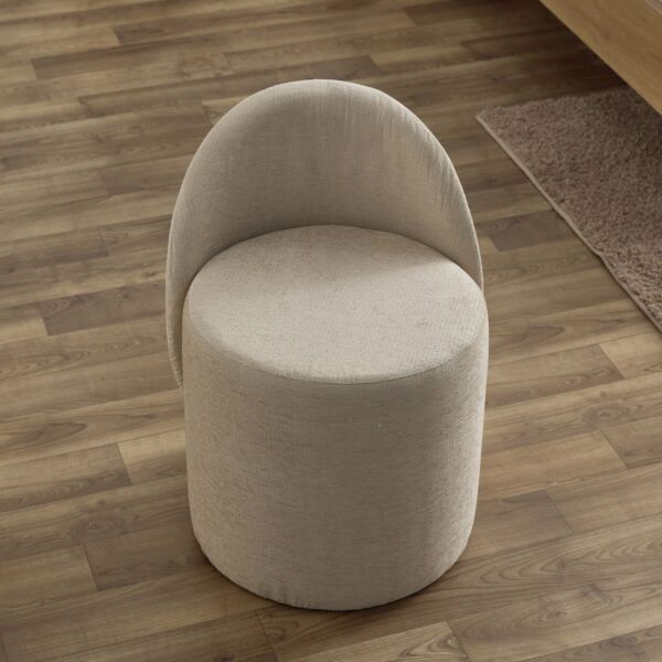 كرسي طاولة تزيين قماشي صغير من مانهاتن