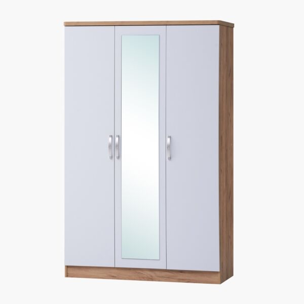 دولاب ملابس 3 أبواب مع مرآة من جونو