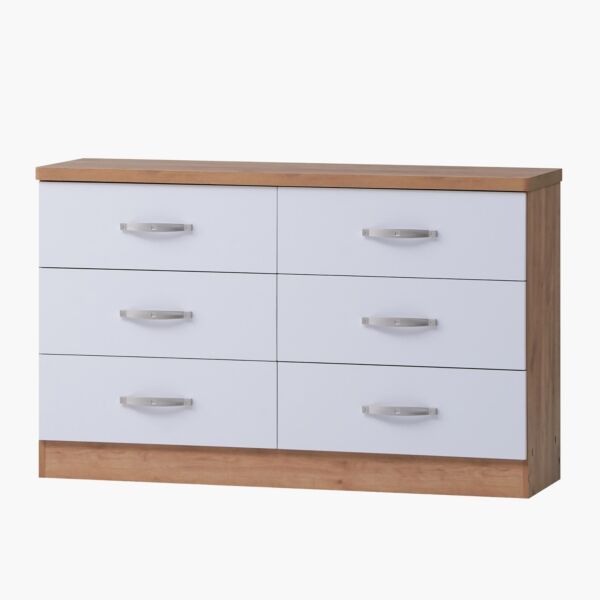 طاولة تزيين رئيسية دون مرآة بـ6 أدراج من جونو