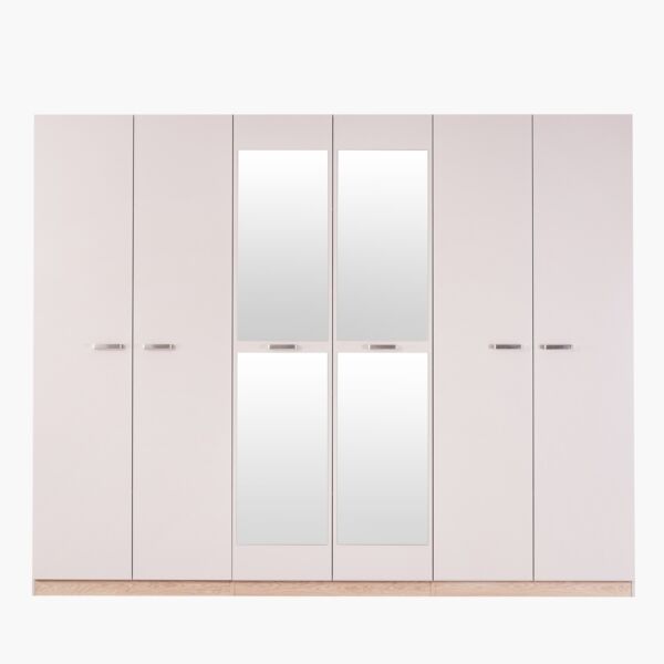 دولاب ملابس 6 أبواب مع مرآة من هايز