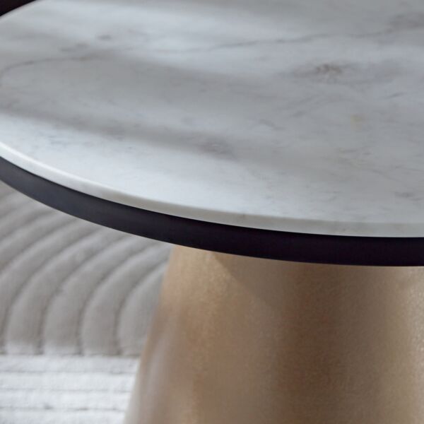 طاولة جانبية بسطح رخامي من إدوين