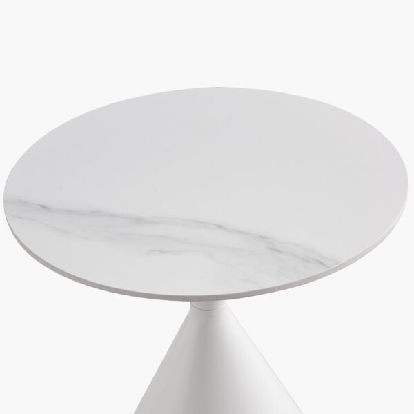 طقم طاولات قهوة من الحجر الملبد قطعتين من سيبريس