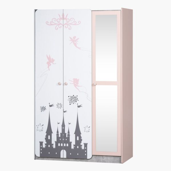 دولاب ملابس 3 أبواب بمرآة من بيكسي