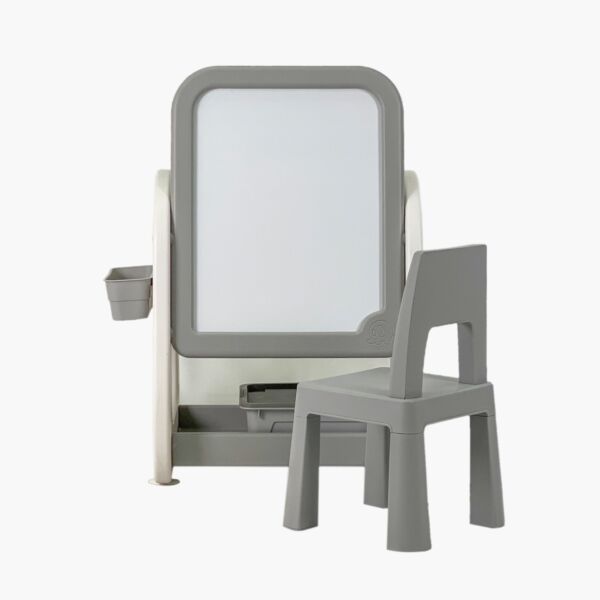 طاولة دراسة مكعبات البناء 4 في 1 مع كرسي وحامل آريس أوسلو